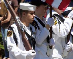 Sea Cadets on parade