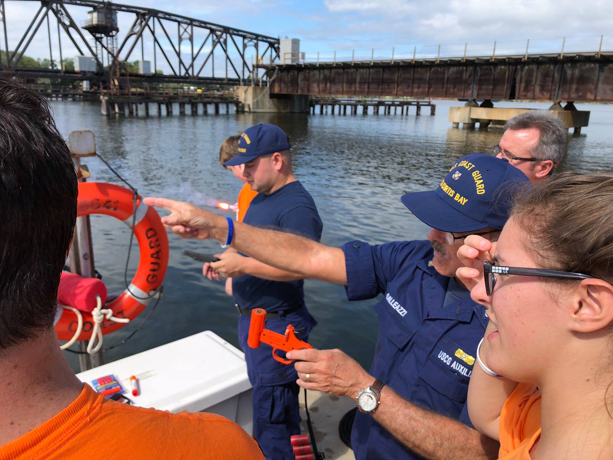 Sea Scouts participating in Safety at Sea